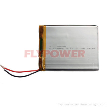 Lithium Ion Polymer 3.7V 3000mAh Battery Pack (1S1P of FLP-357292)